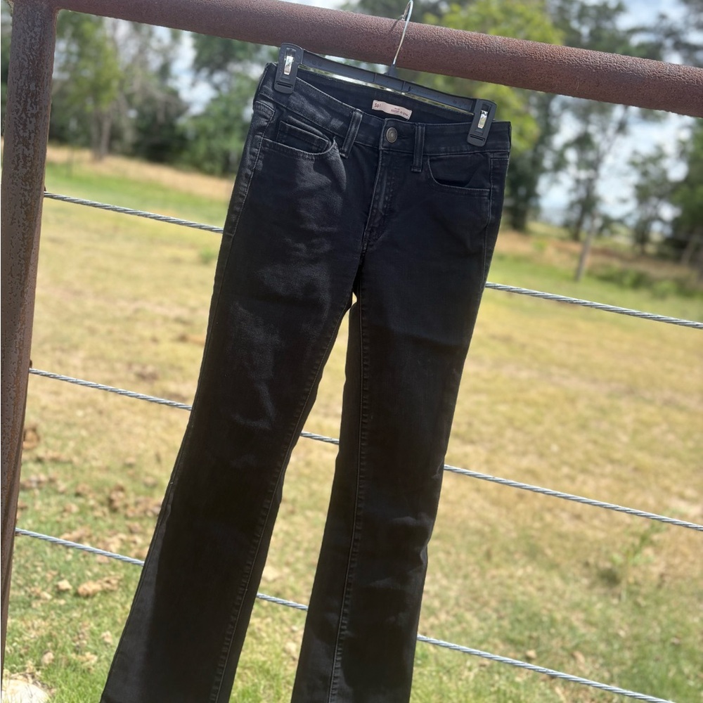 Black Boot Cut Women's Jeans, Size 5/27